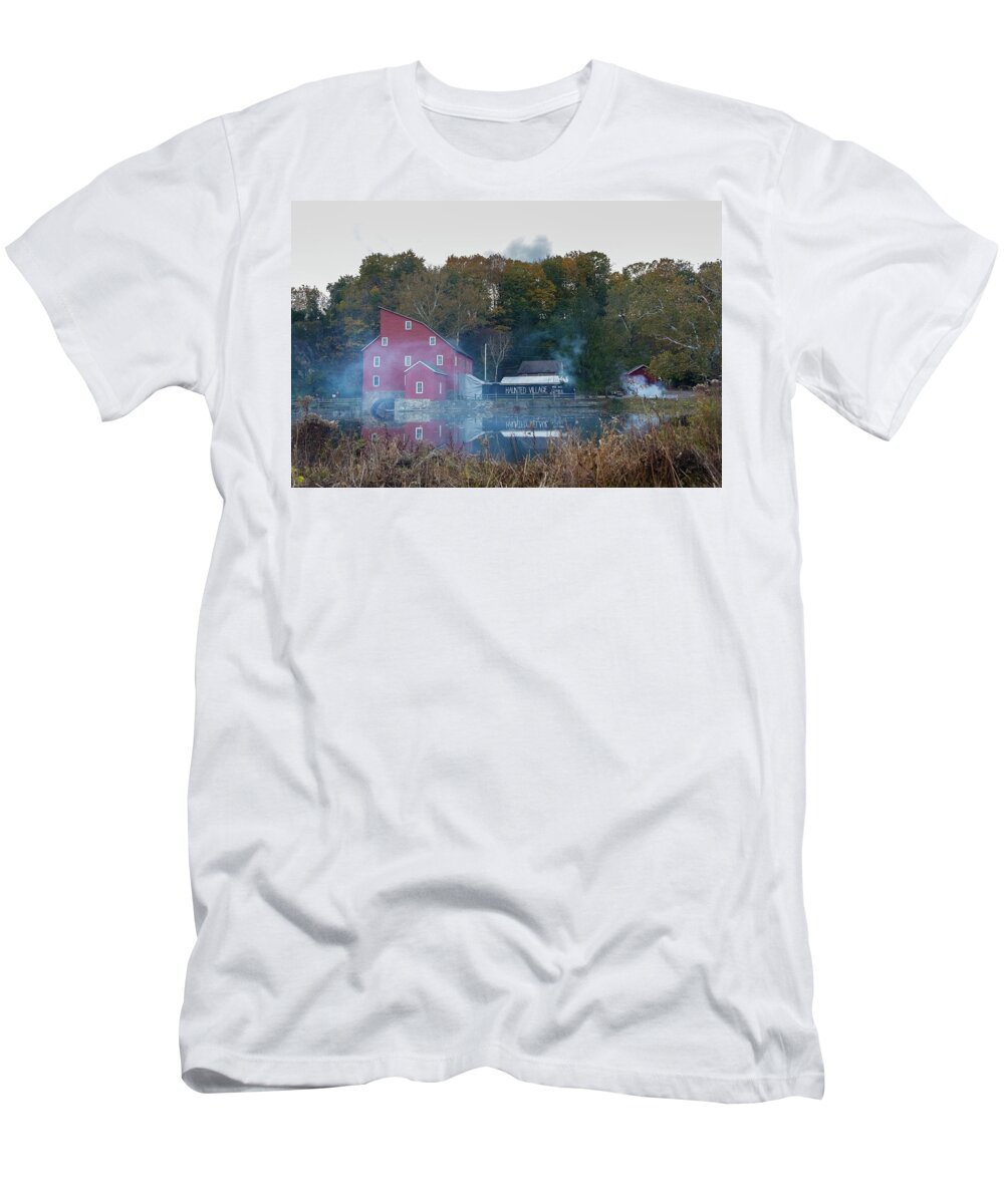 Halloween T-Shirt featuring the photograph Haunted Village by Kathleen McGinley