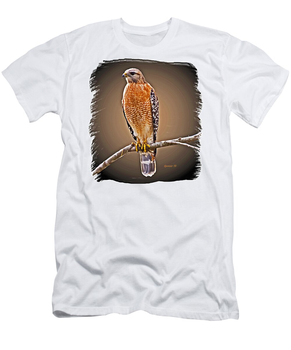 Florida T-Shirt featuring the photograph Hawk by T Guy Spencer
