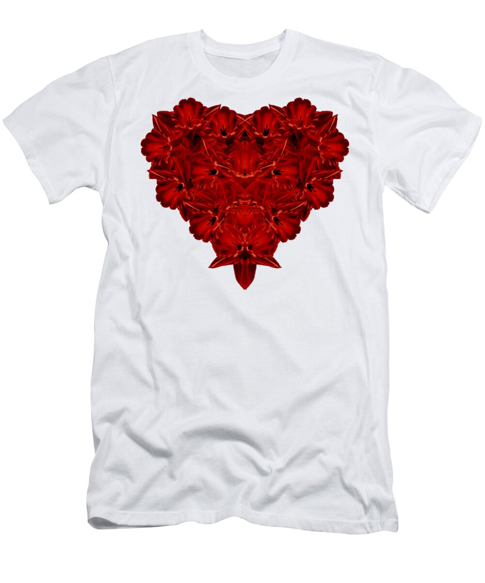 Flowers T-Shirt featuring the photograph Heart of Flowers T-shirt by Edward Fielding