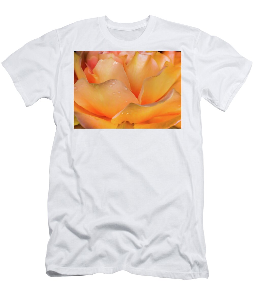 Rose Abstract T-Shirt featuring the photograph Heaven Scent by Karen Wiles