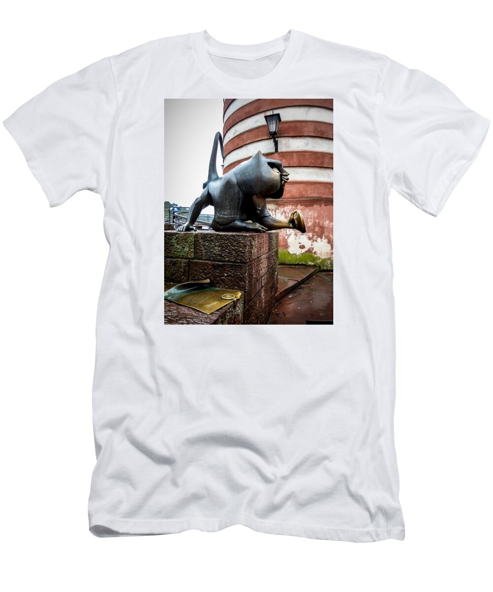Monkey T-Shirt featuring the photograph Heidelberg Monkey by Pamela Newcomb