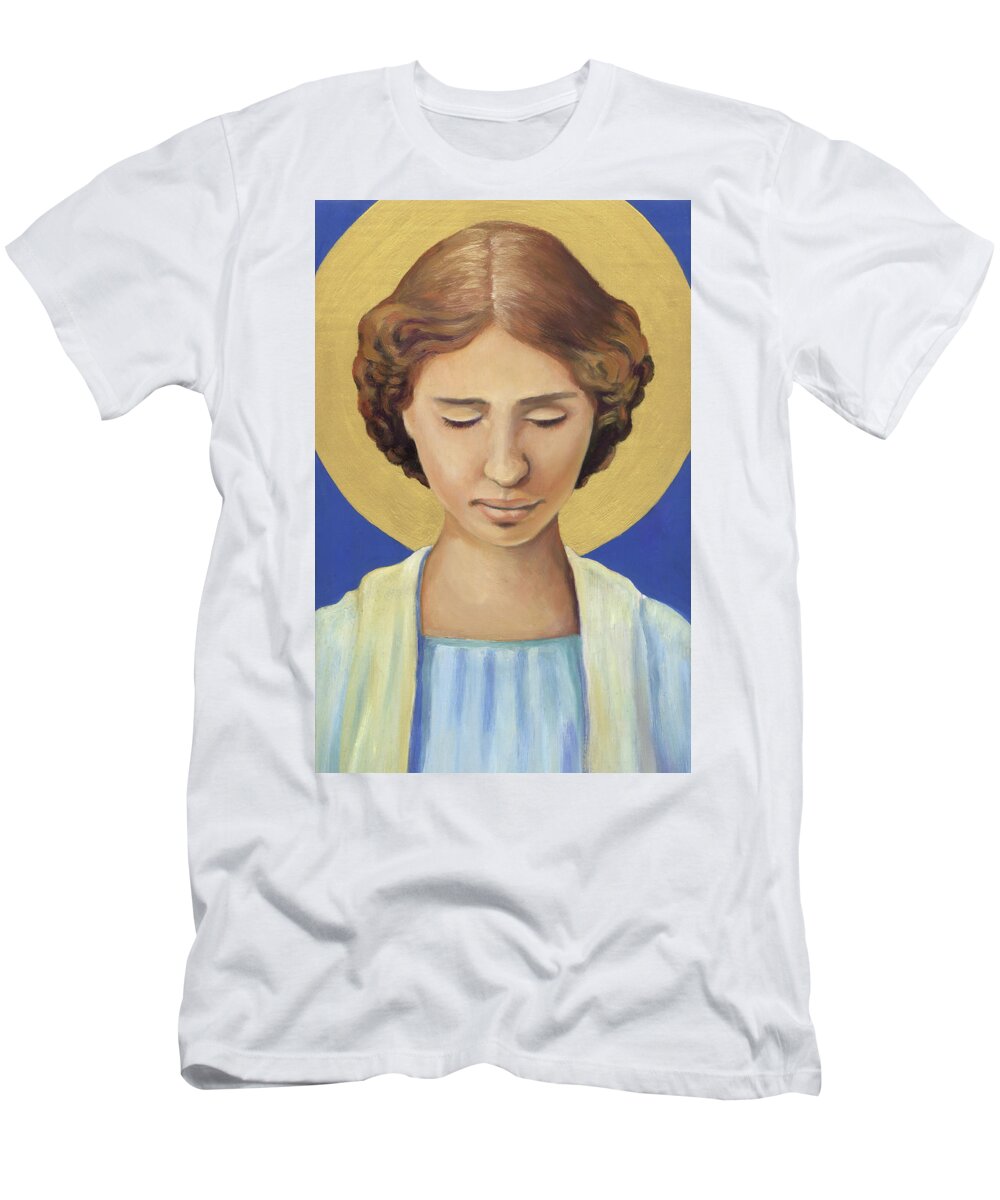 Helen Keller T-Shirt featuring the painting Helen Keller by Linda Ruiz-Lozito