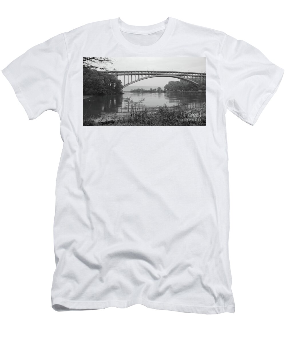 Inwood T-Shirt featuring the photograph Henry Hudson Bridge by Cole Thompson