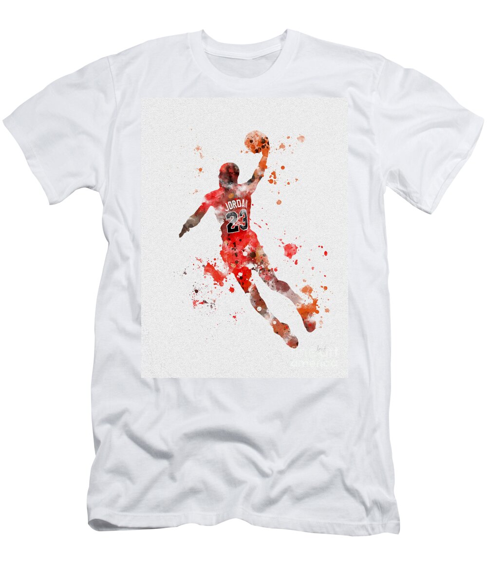 Michael Jordan T-Shirt featuring the mixed media His Airness by My Inspiration