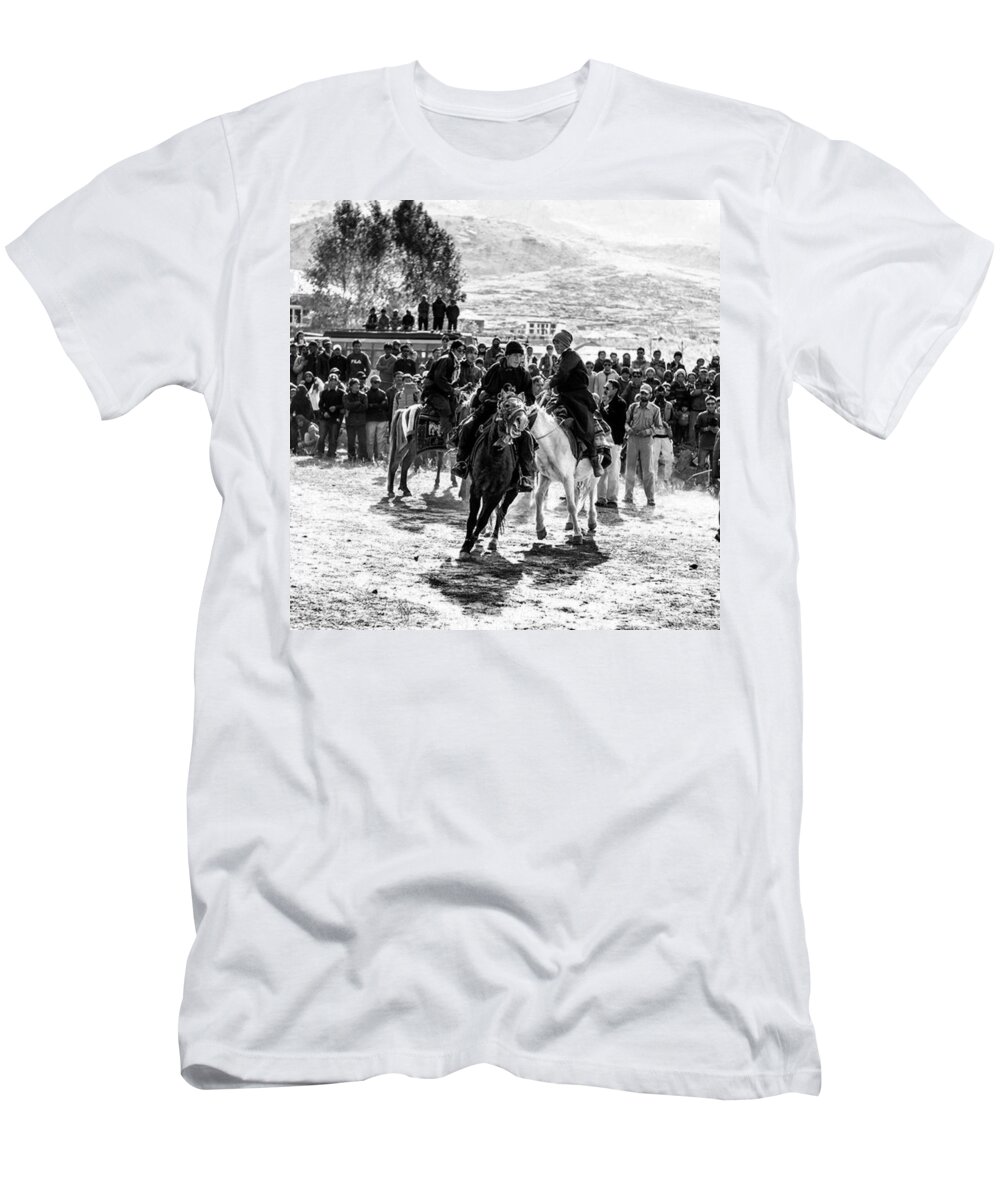 Control T-Shirt featuring the photograph Horse Control, Zanskar, Jammu And by Aleck Cartwright