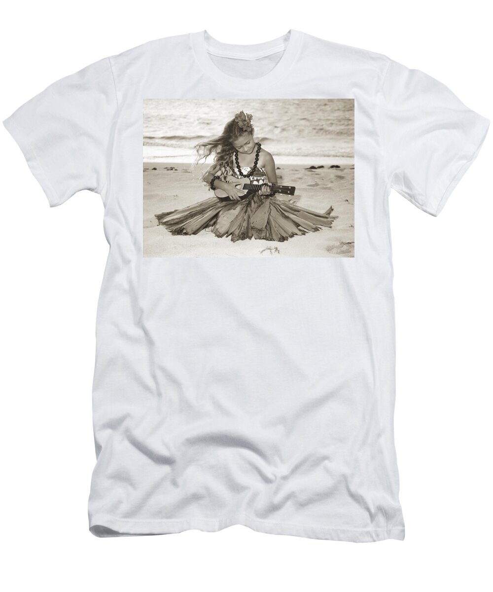 50-csm0089 T-Shirt featuring the photograph Hula Girl by Himani - Printscapes