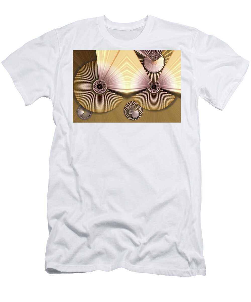 Collage T-Shirt featuring the digital art Hypnotic by Ronald Bissett