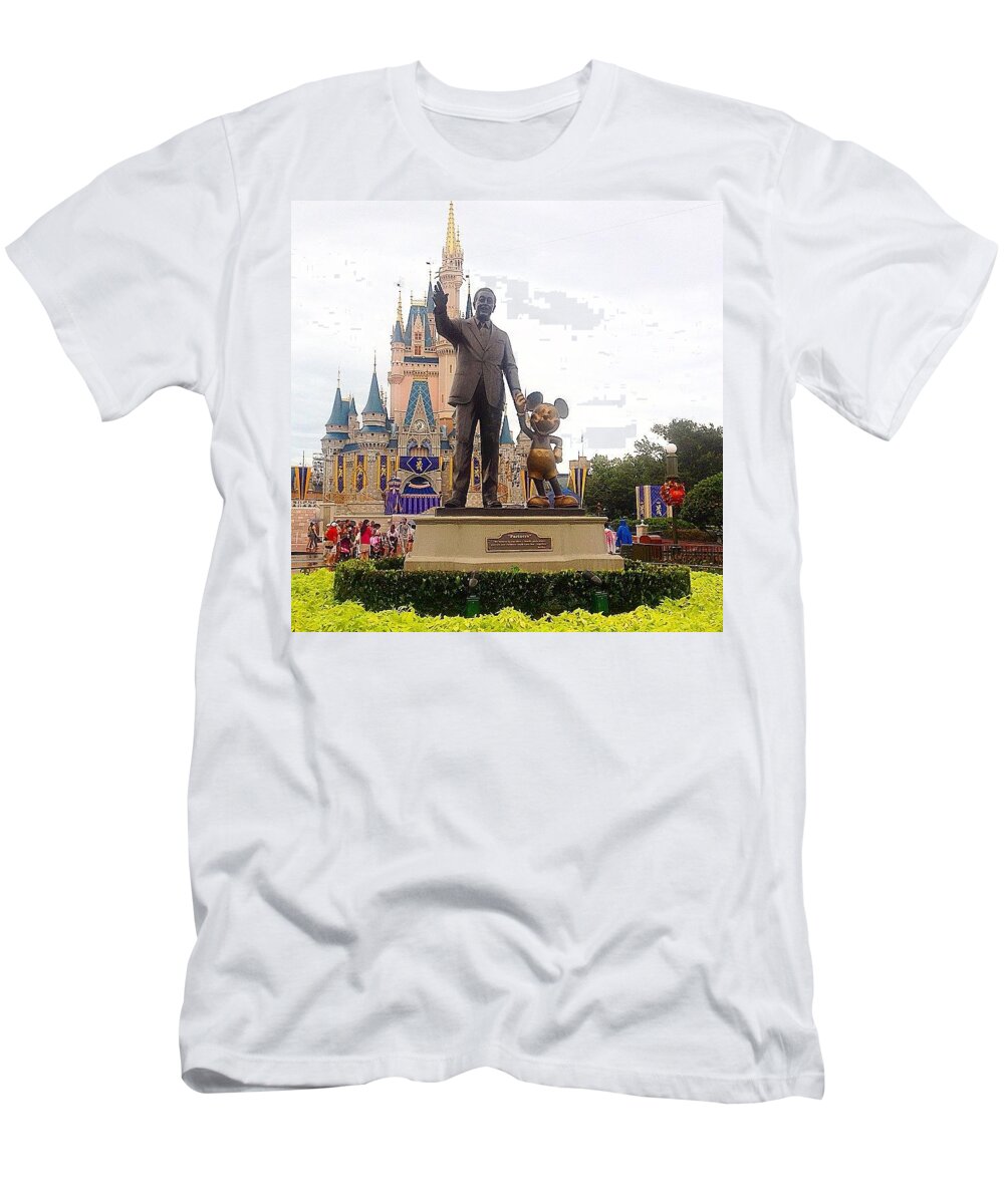 Disney T-Shirt featuring the photograph It All Started With A Mouse by Kate Arsenault 