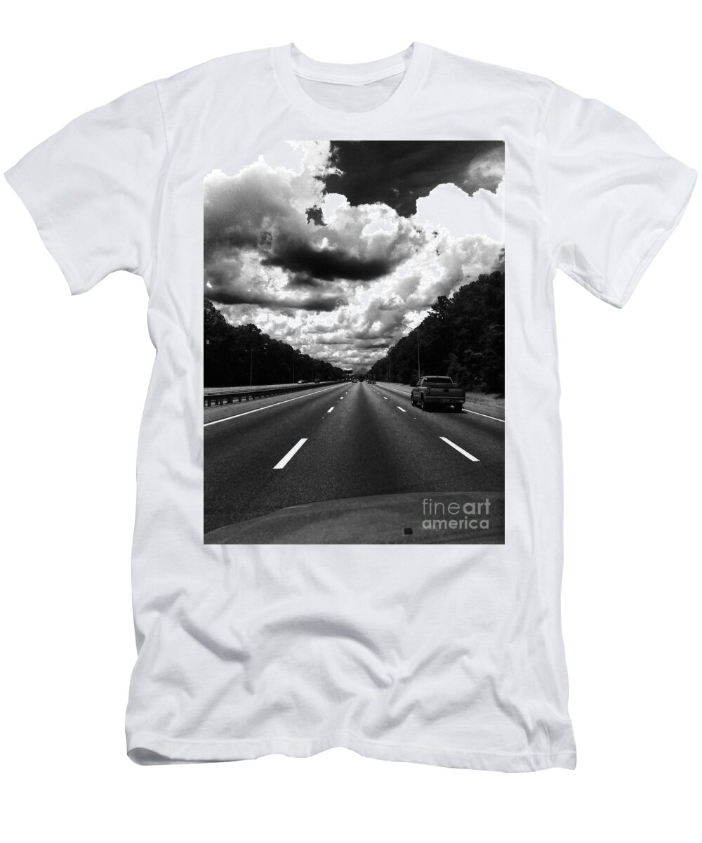 Clouds T-Shirt featuring the photograph I95 clouds by WaLdEmAr BoRrErO