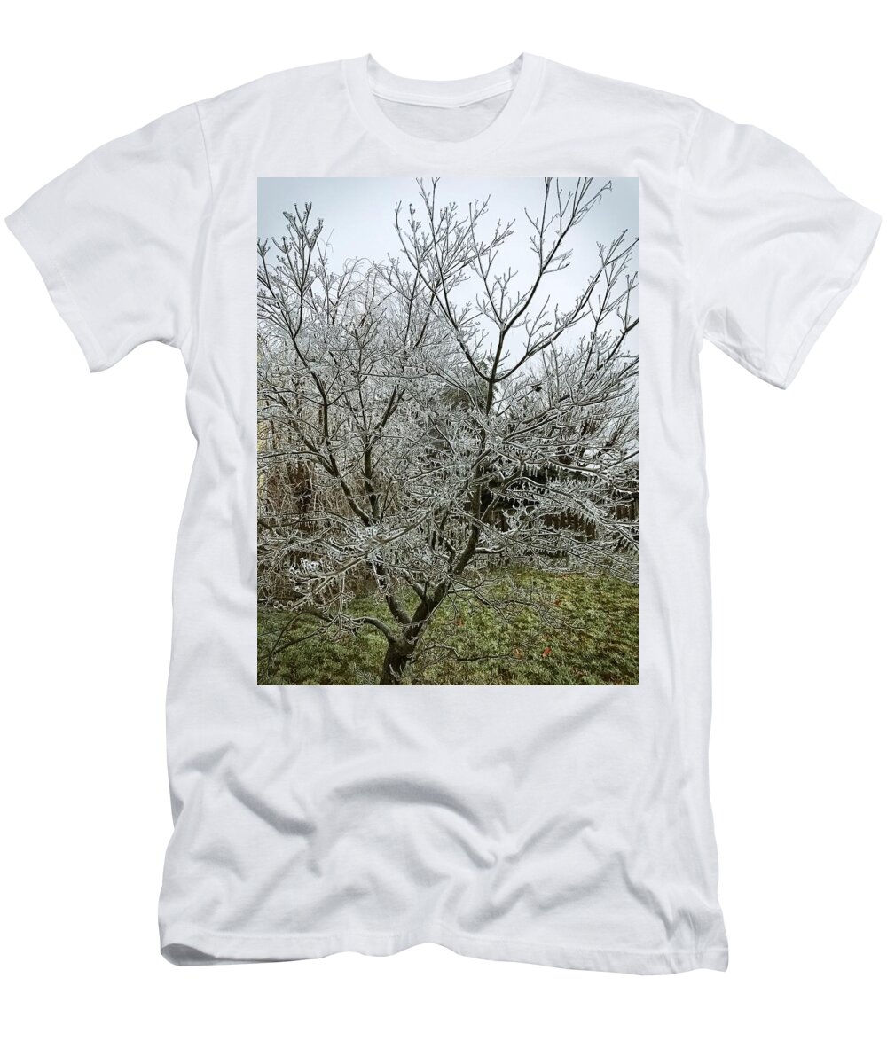 Ice T-Shirt featuring the photograph Ice Storm by Chris Montcalmo