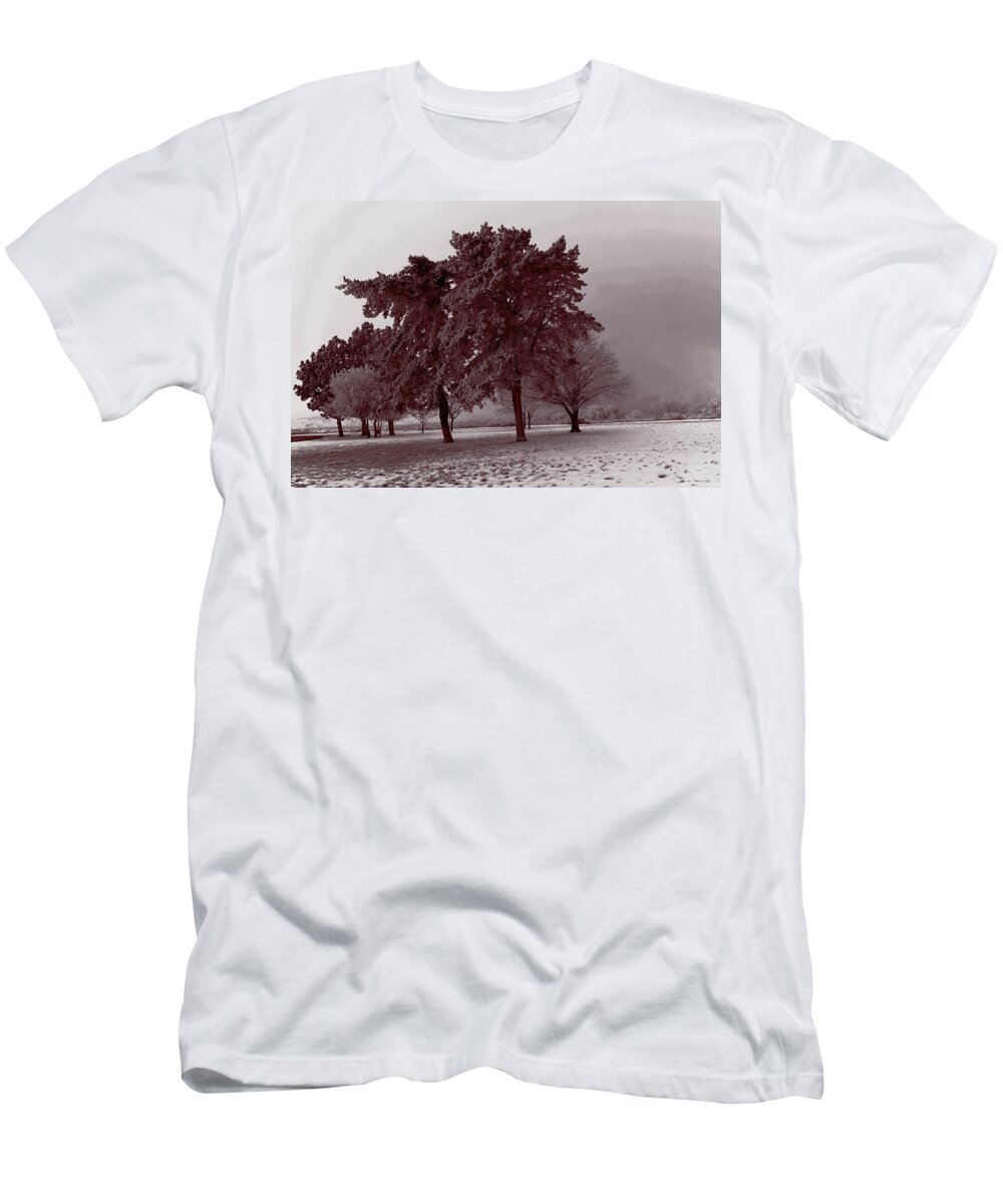Tree T-Shirt featuring the photograph Ice Storm by Jeff Swan