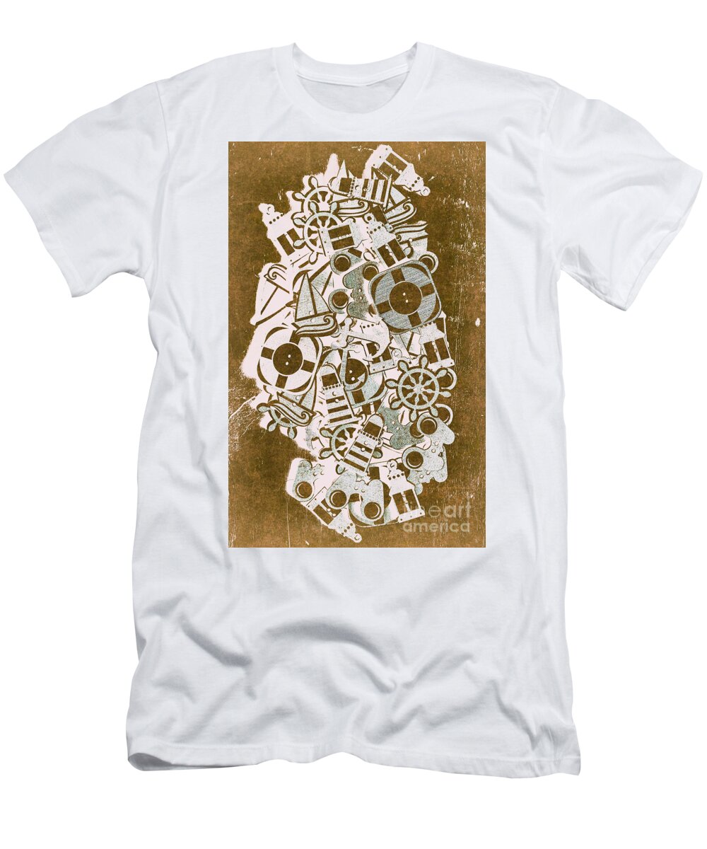 Marine T-Shirt featuring the photograph Icon Island by Jorgo Photography