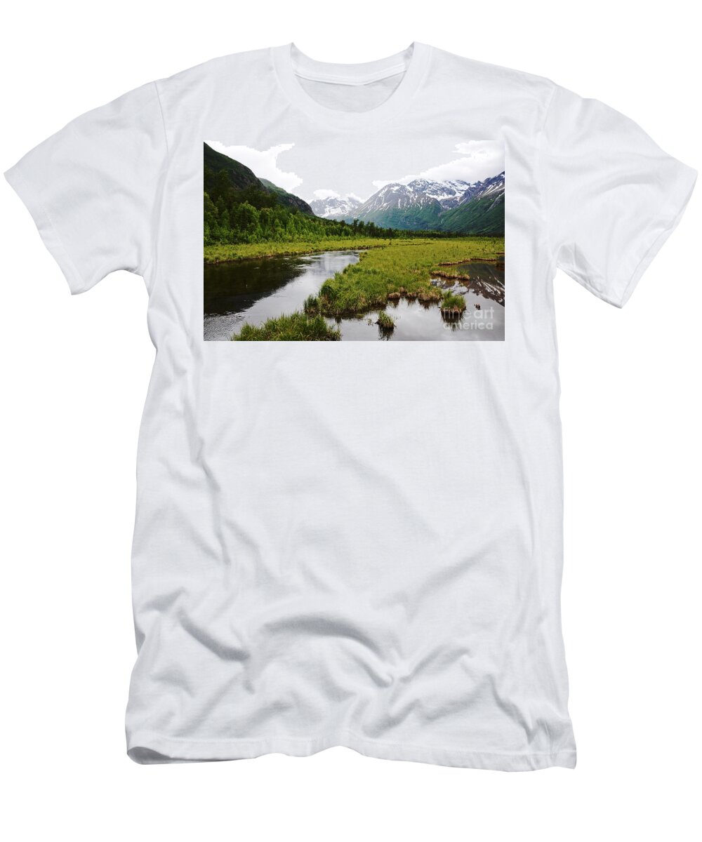 Alaska T-Shirt featuring the photograph In Road To Denali by Lorenzo Cassina