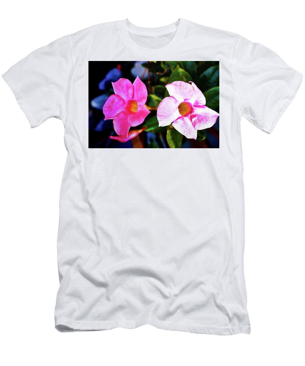 Incarvillea T-Shirt featuring the photograph Incarvillea Blooms by Kenneth Roberts