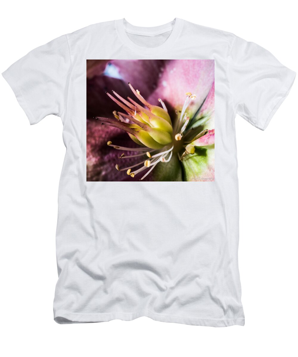 Flowers T-Shirt featuring the photograph Inside the Flower 2 by Wendy Carrington