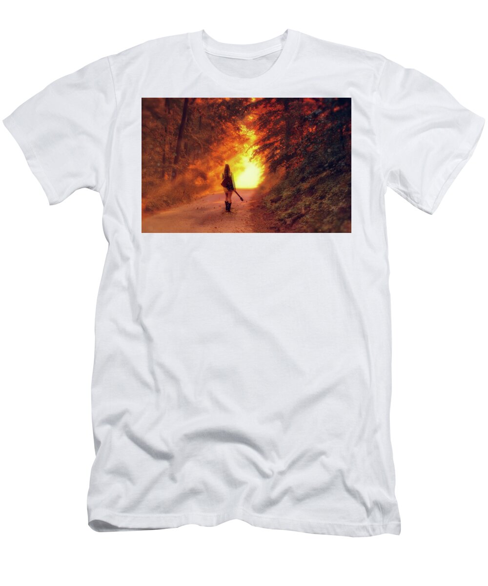 Musician T-Shirt featuring the photograph Into the light by Lilia S