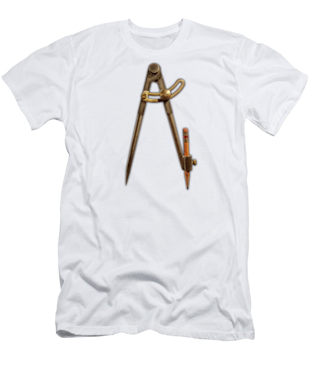 Art T-Shirt featuring the photograph Iron Compass Pattern by YoPedro