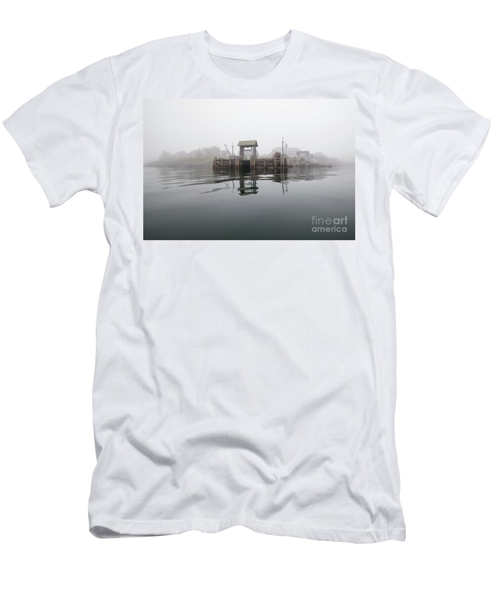 Monhegan Island T-Shirt featuring the photograph Island Boat Landing by Tom Cameron