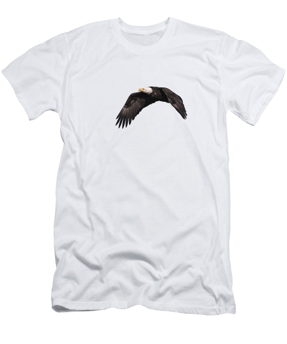 American Bald Eagle T-Shirt featuring the photograph Isolated Eagle 2017-1 by Thomas Young