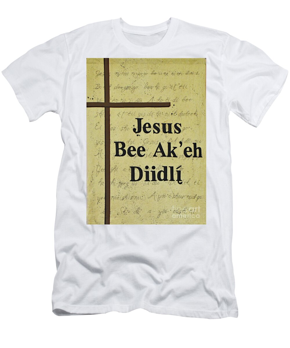 Navajo T-Shirt featuring the photograph Jesus Bee Ak'eh Diidli by Debby Pueschel