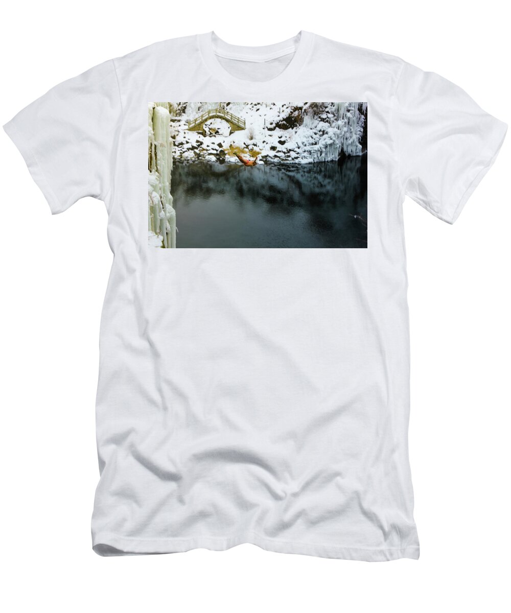 Diver T-Shirt featuring the photograph Jingpohu Diver II by William Dickman
