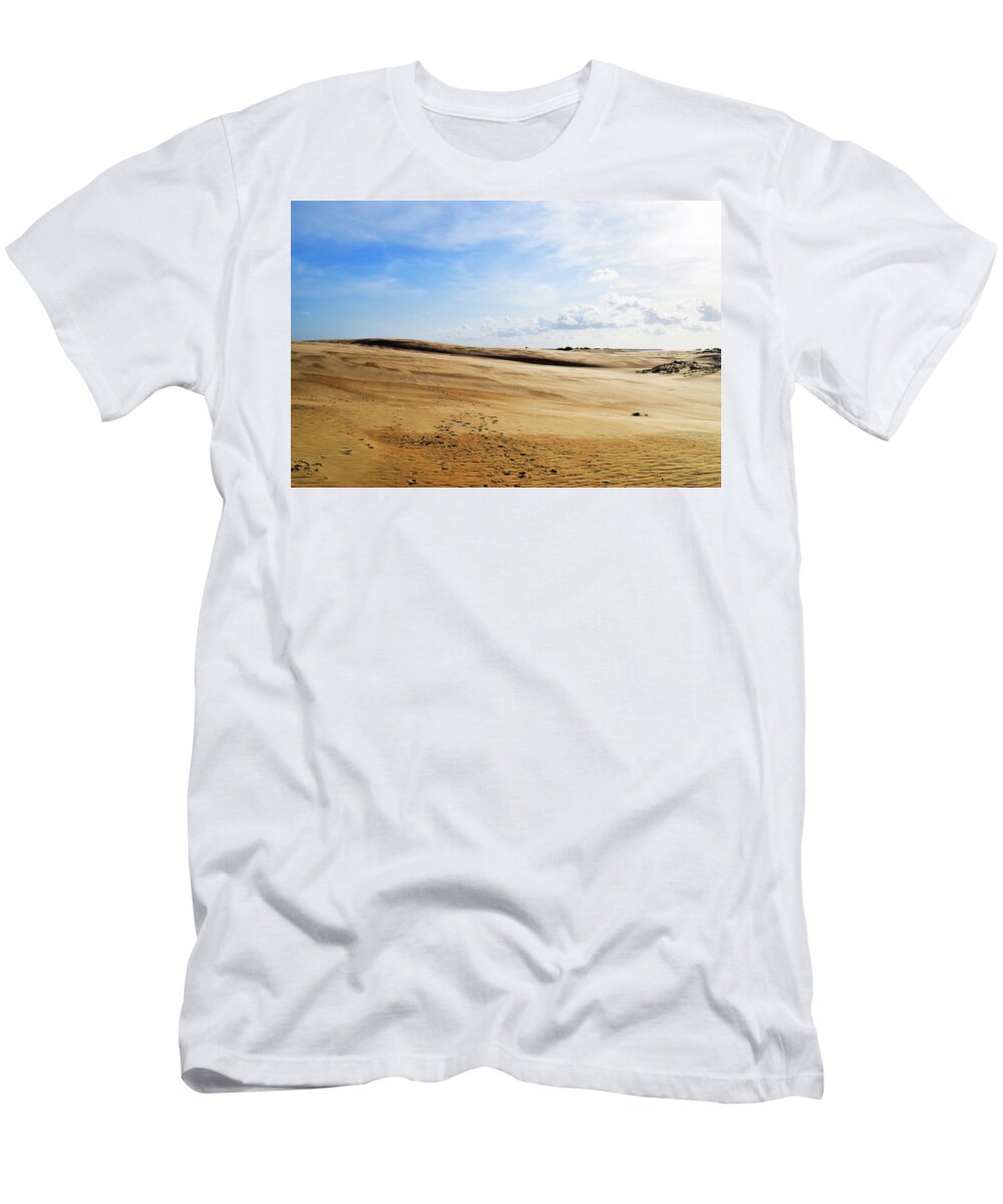 Jockey's Ridge State Park T-Shirt featuring the photograph Jockey's Ridge State Park Outer Banks 1 by Mary Ann Artz