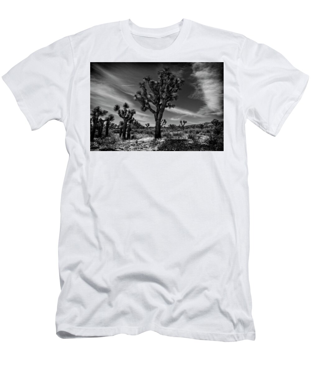 Joshua Tree National Park T-Shirt featuring the photograph Joshua Trees Series 9190678 by Sandra Selle Rodriguez