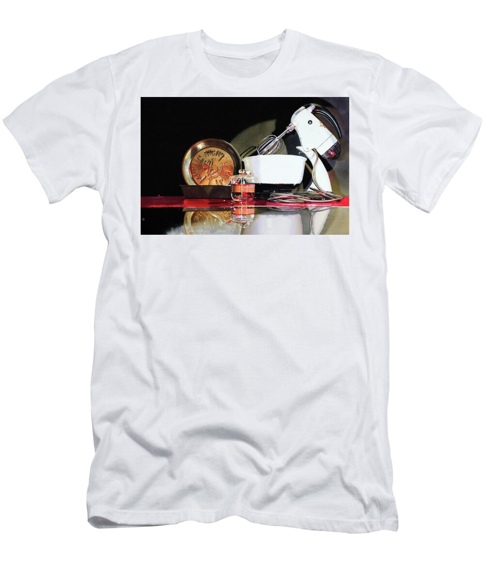 Mixer T-Shirt featuring the painting Just Beat It by Denny Bond
