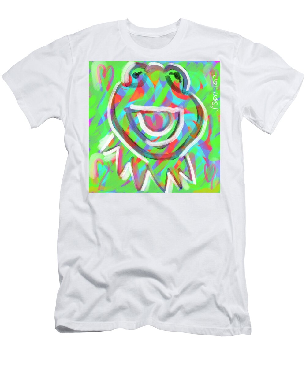 Kermit T-Shirt featuring the digital art Kermit by Jason Nicholas