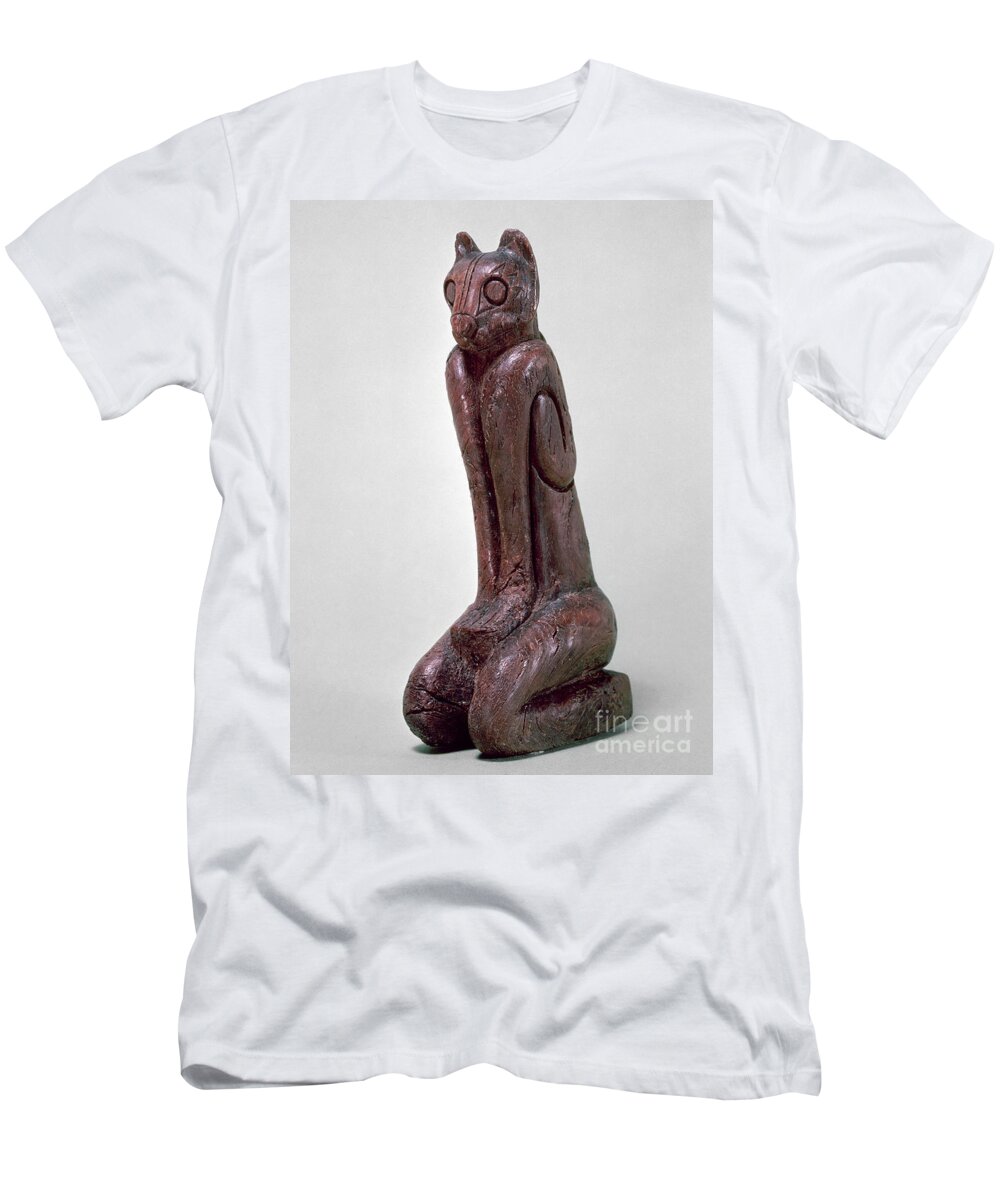 1000 T-Shirt featuring the photograph Key Dwellers: Cat Figure by Granger