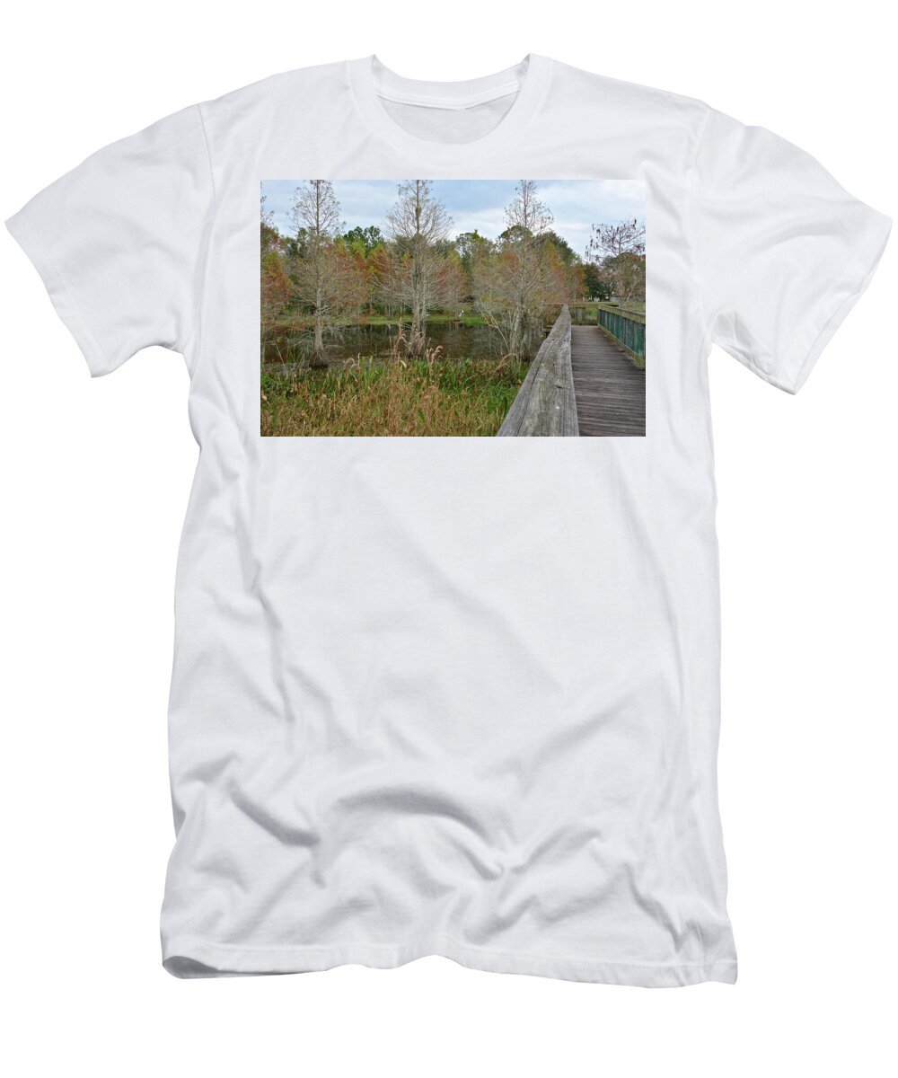 Park T-Shirt featuring the photograph Lake Howard Park by Carol Bradley