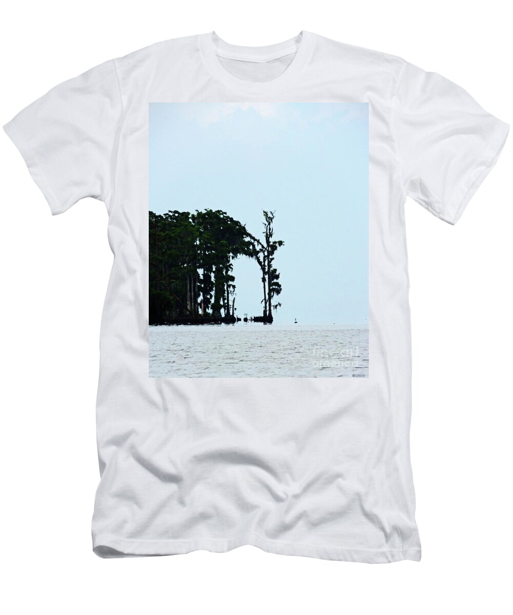 Louisiana T-Shirt featuring the photograph Lake Maurepas Cypress by Lizi Beard-Ward