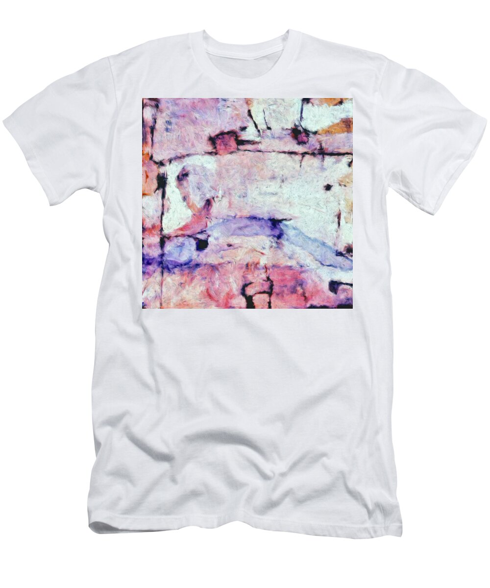 Abstract T-Shirt featuring the painting Laredo by Dominic Piperata