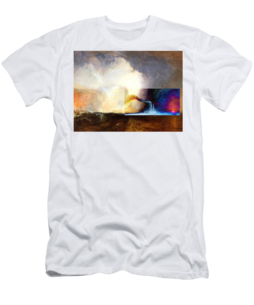 Postmodernism T-Shirt featuring the digital art Layered 1 Turner by David Bridburg
