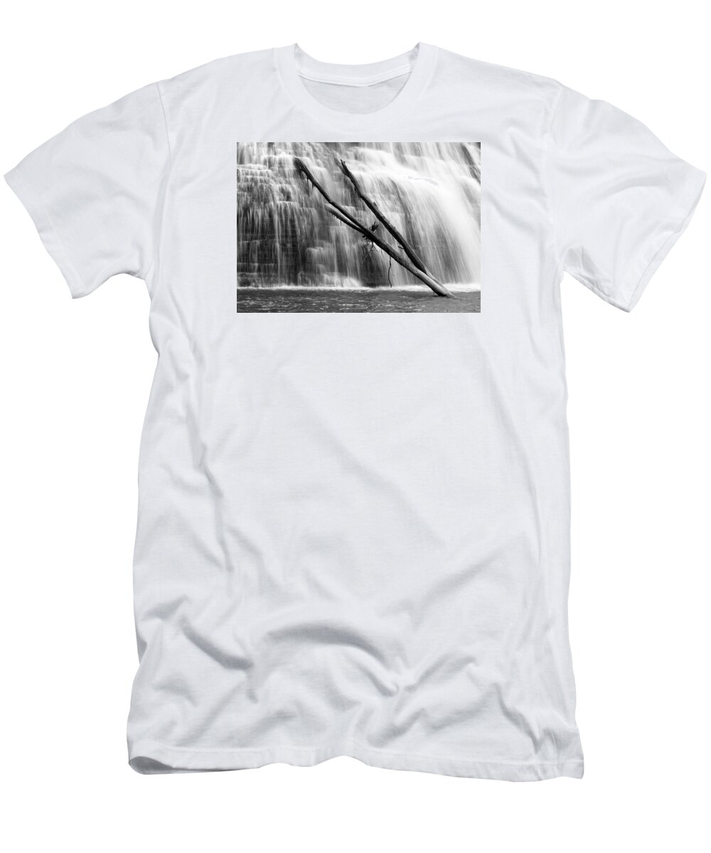 Falls T-Shirt featuring the photograph Leaning Falls by Robert Och