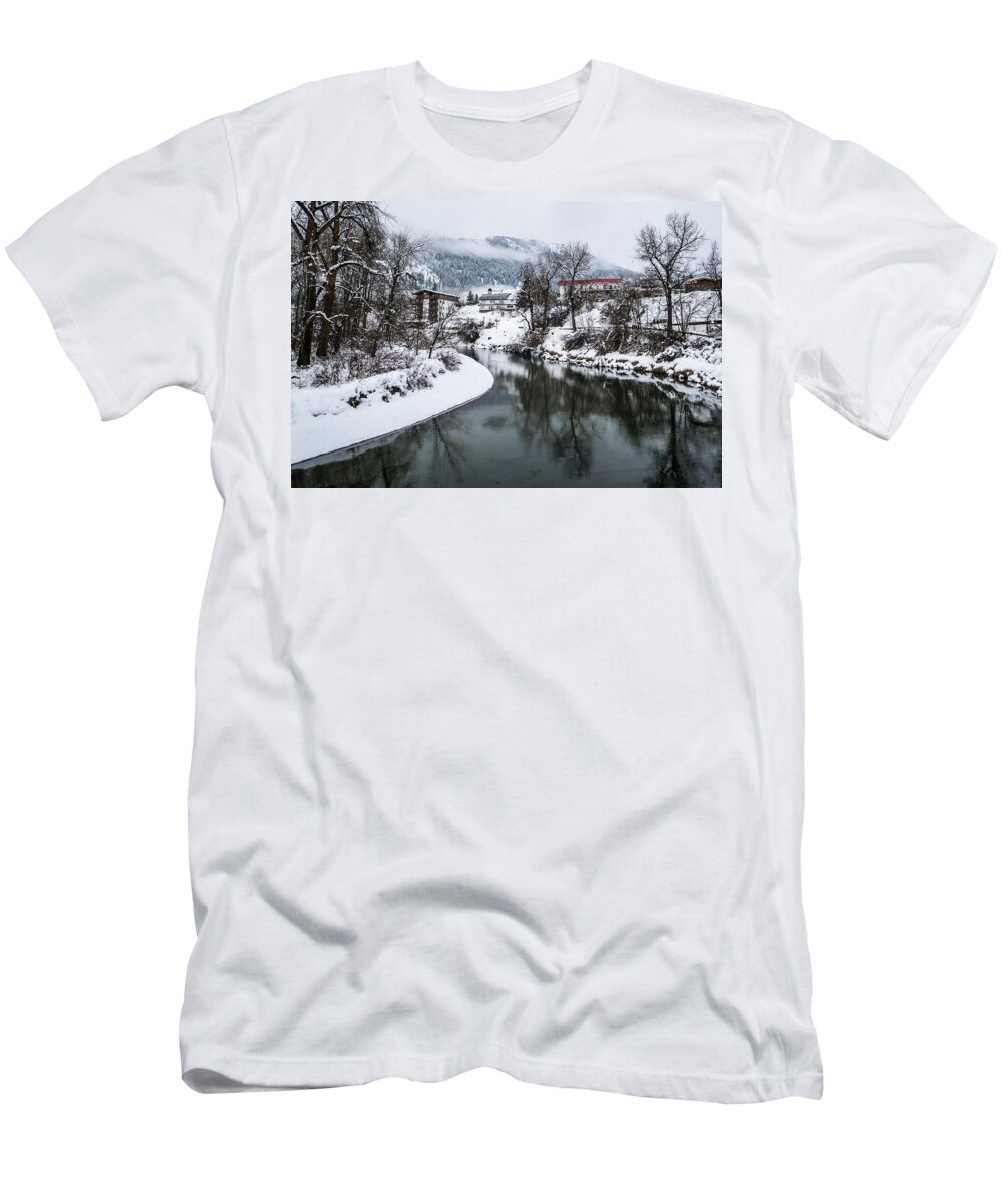 Leavenworth T-Shirt featuring the photograph Leavenworth River Reflections by Matt McDonald