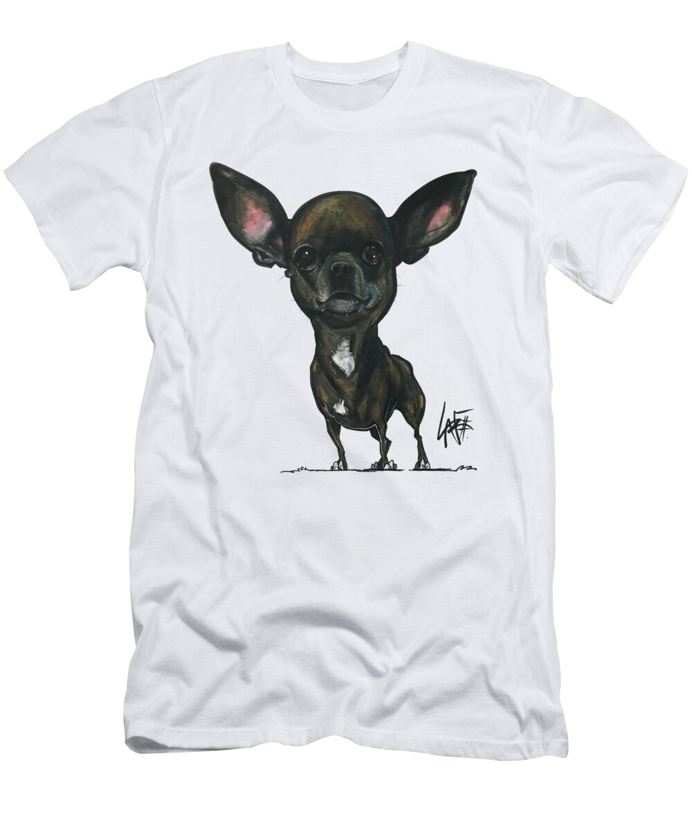 Leroy T-Shirt featuring the drawing Leroy 3972 by Canine Caricatures By John LaFree