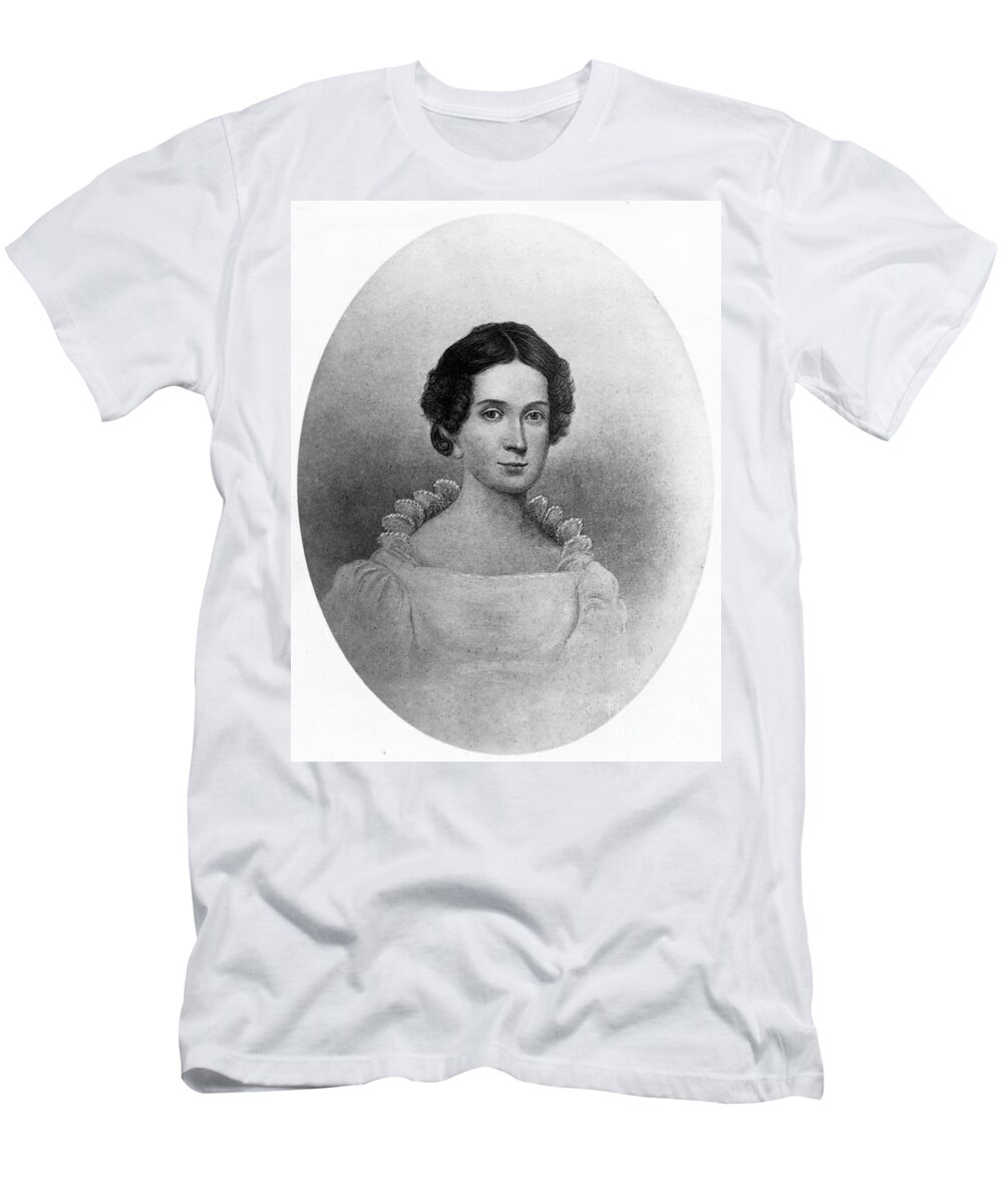 Government T-Shirt featuring the photograph Letitia Tyler, First Lady by Science Source