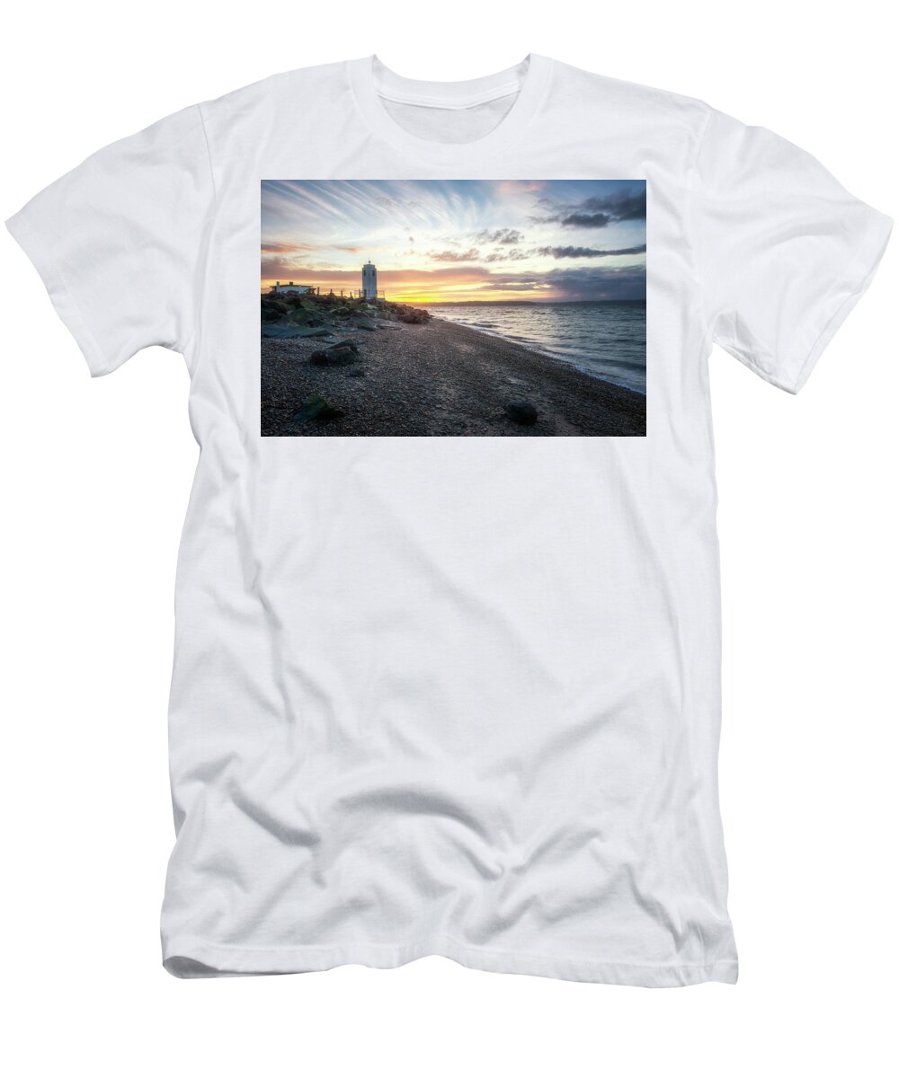 Tacoma T-Shirt featuring the photograph Light on Puget Sound by Ryan Manuel