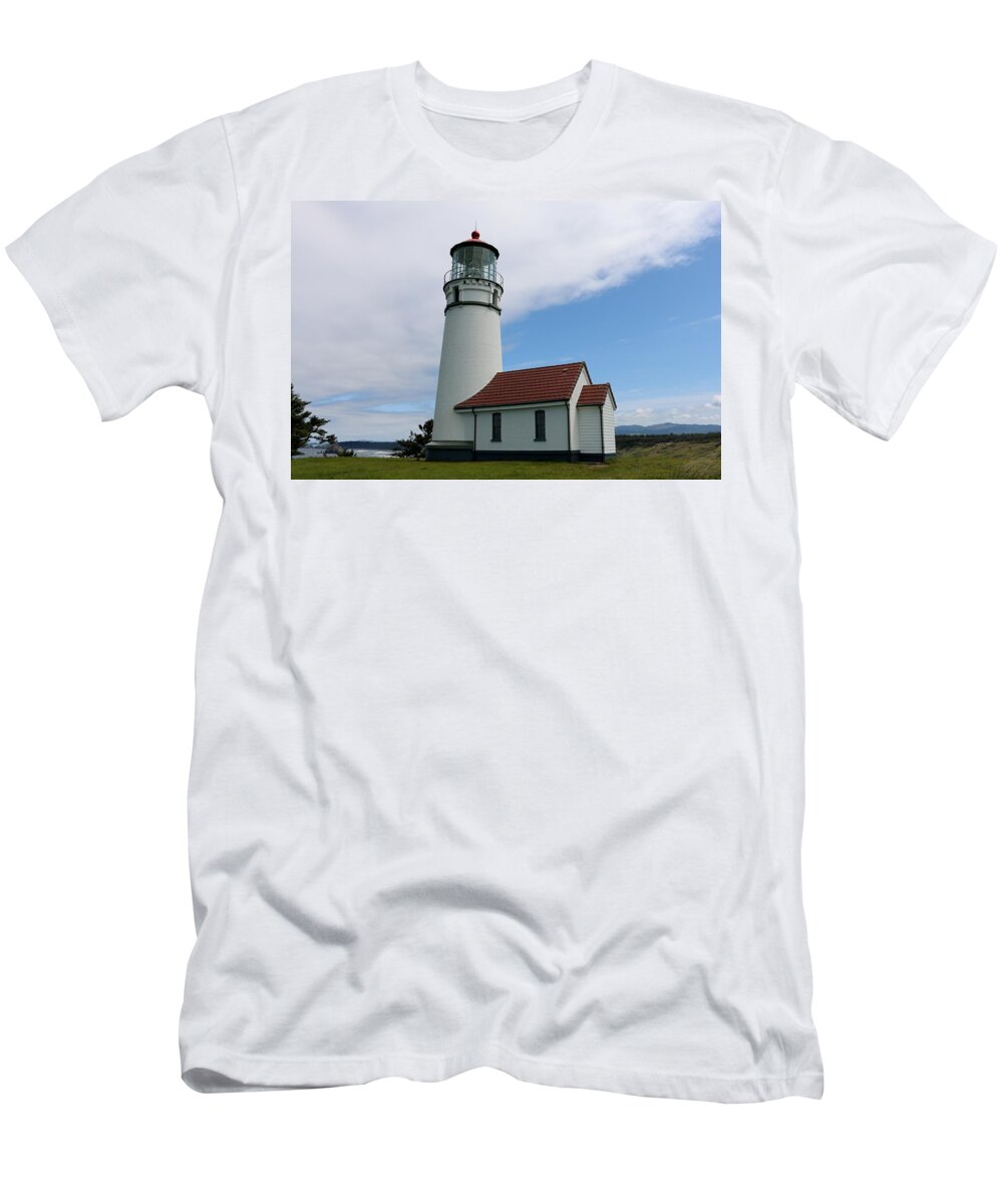 Oregon T-Shirt featuring the photograph Lighthouse - 2 by Christy Pooschke