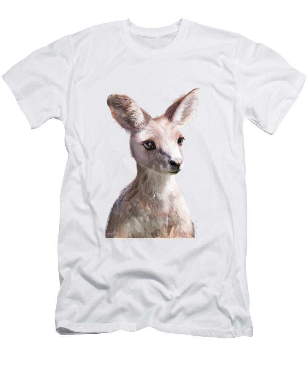 Little Kangaroo T-Shirt Hamilton Fine Amy - America by Art
