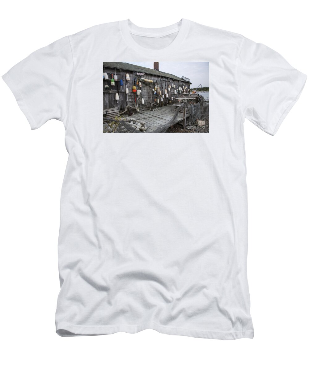 Lobster T-Shirt featuring the photograph Lobster Shack by Timothy Johnson
