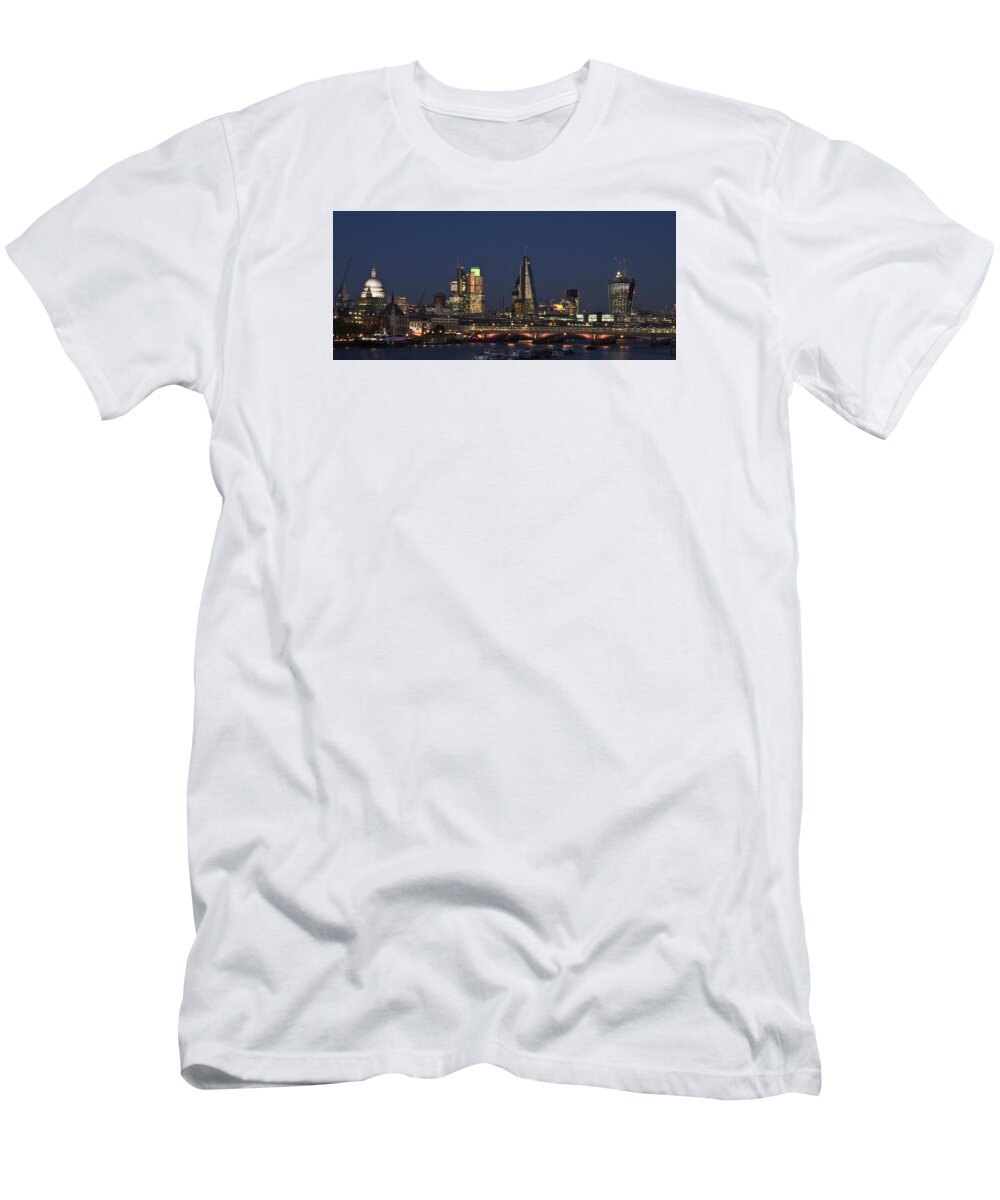 Cityscape T-Shirt featuring the photograph London City Skyline by David French