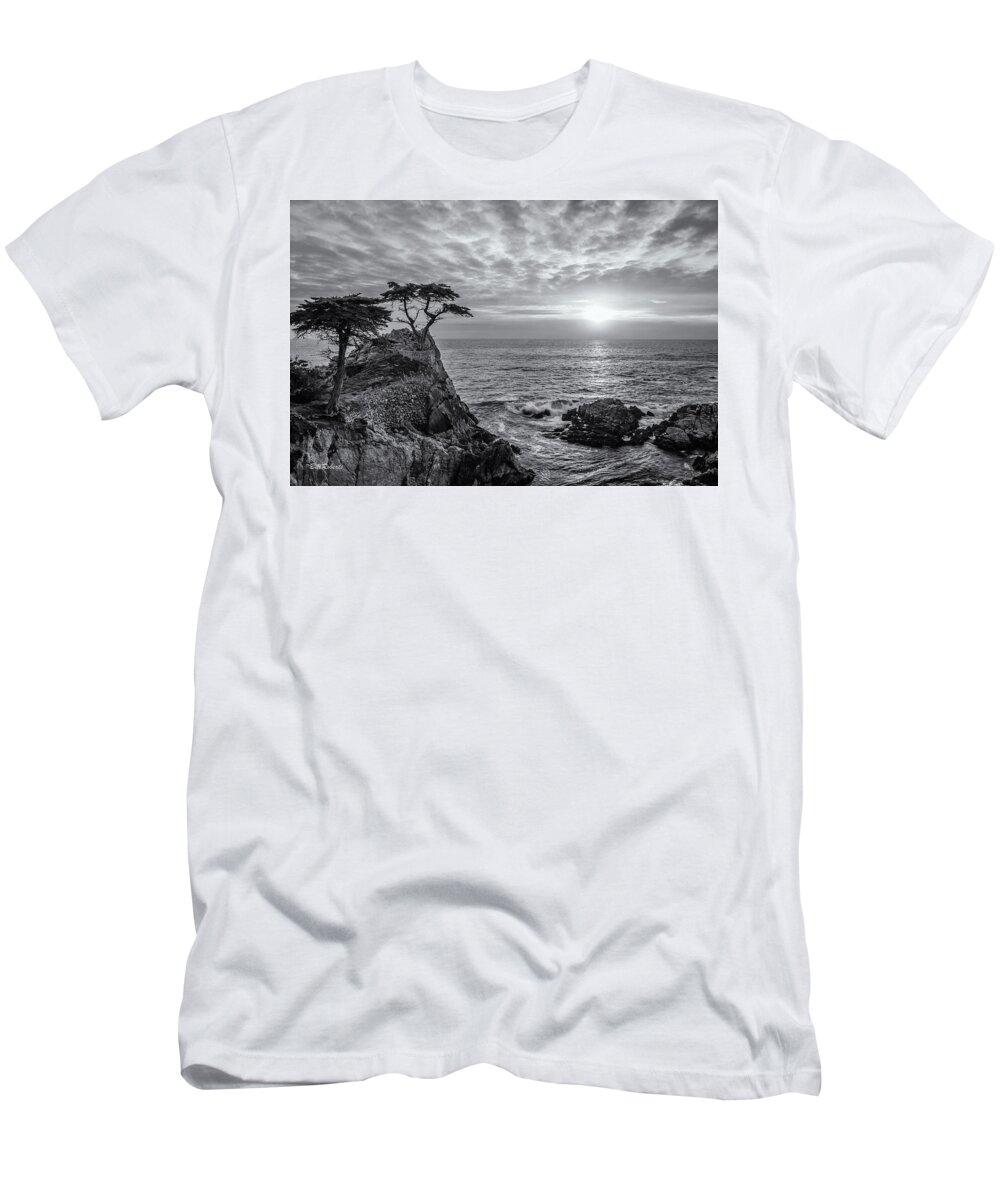 Lone Cypress T-Shirt featuring the photograph Lone Cypress Classic by Bill Roberts