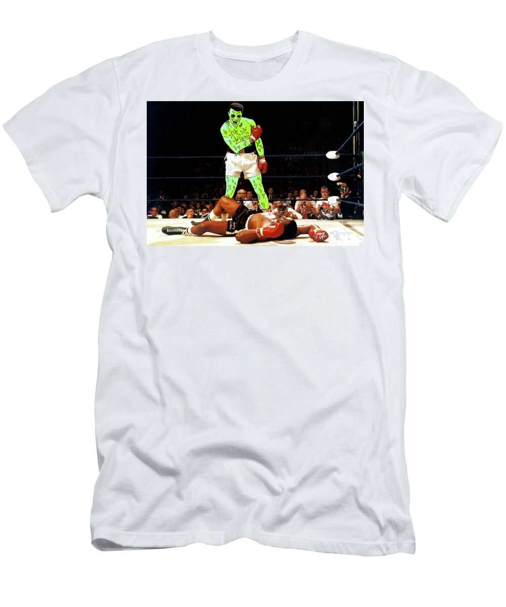  T-Shirt featuring the painting Long Live Ali by Chief Hachibi
