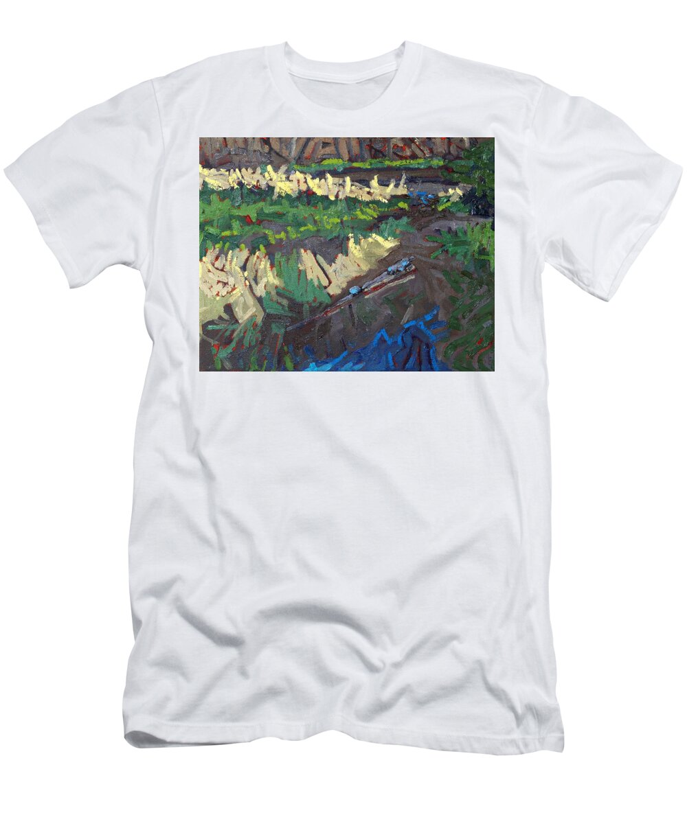1761 T-Shirt featuring the painting Long Outlet by Phil Chadwick