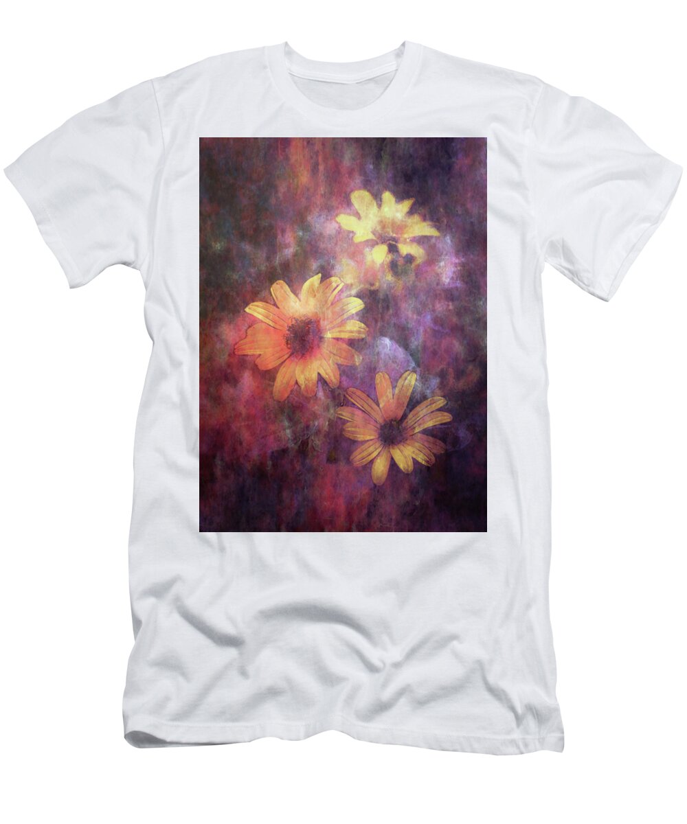 Lost T-Shirt featuring the photograph Lost Glowing Wildflowers 5474 LDP_2 by Steven Ward