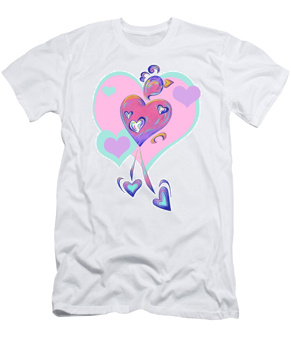 Lovebird T-Shirt featuring the drawing Lovebird by Sipporah Art and Illustration
