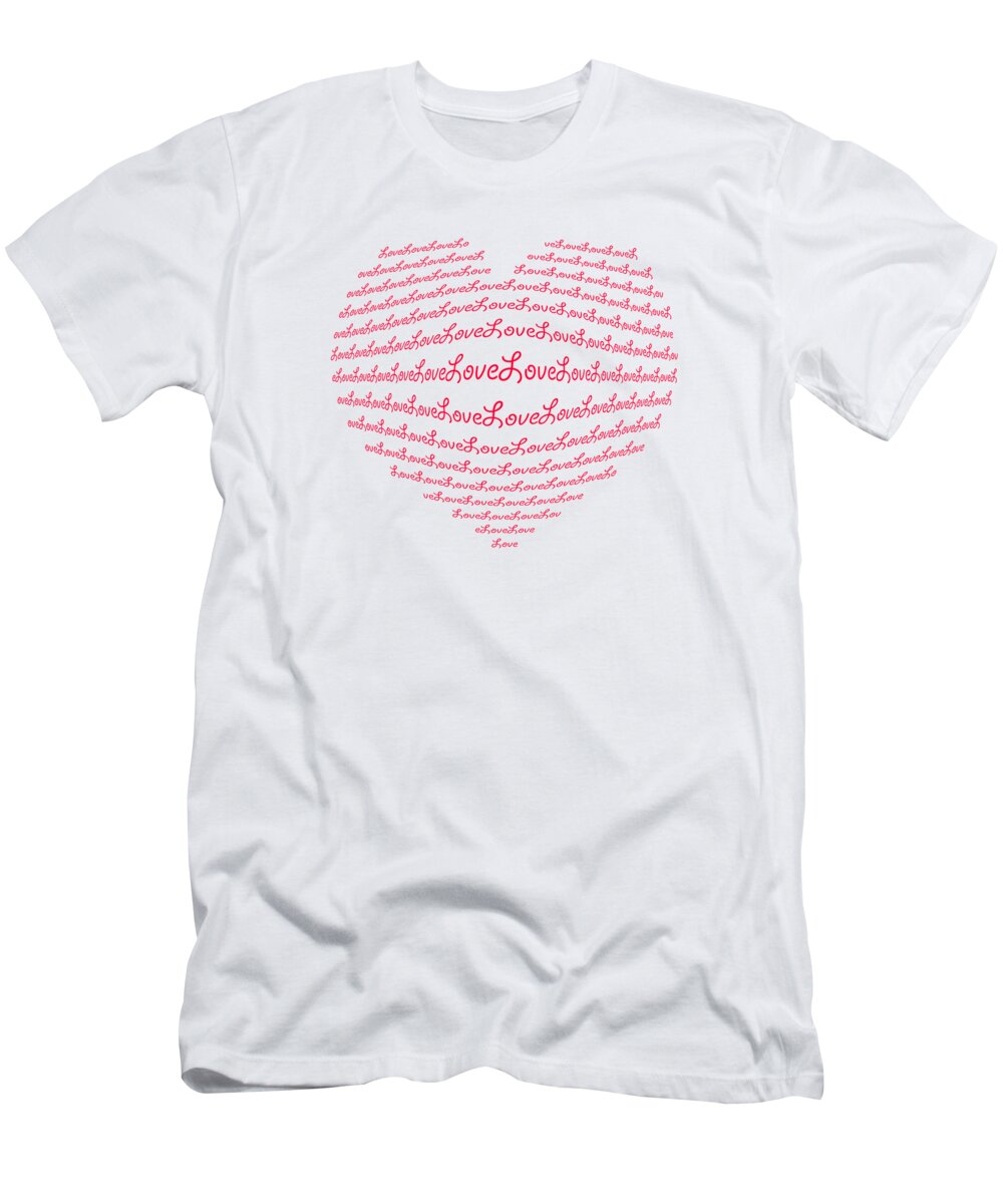 Love T-Shirt featuring the digital art Love Boom by Scott Carruthers