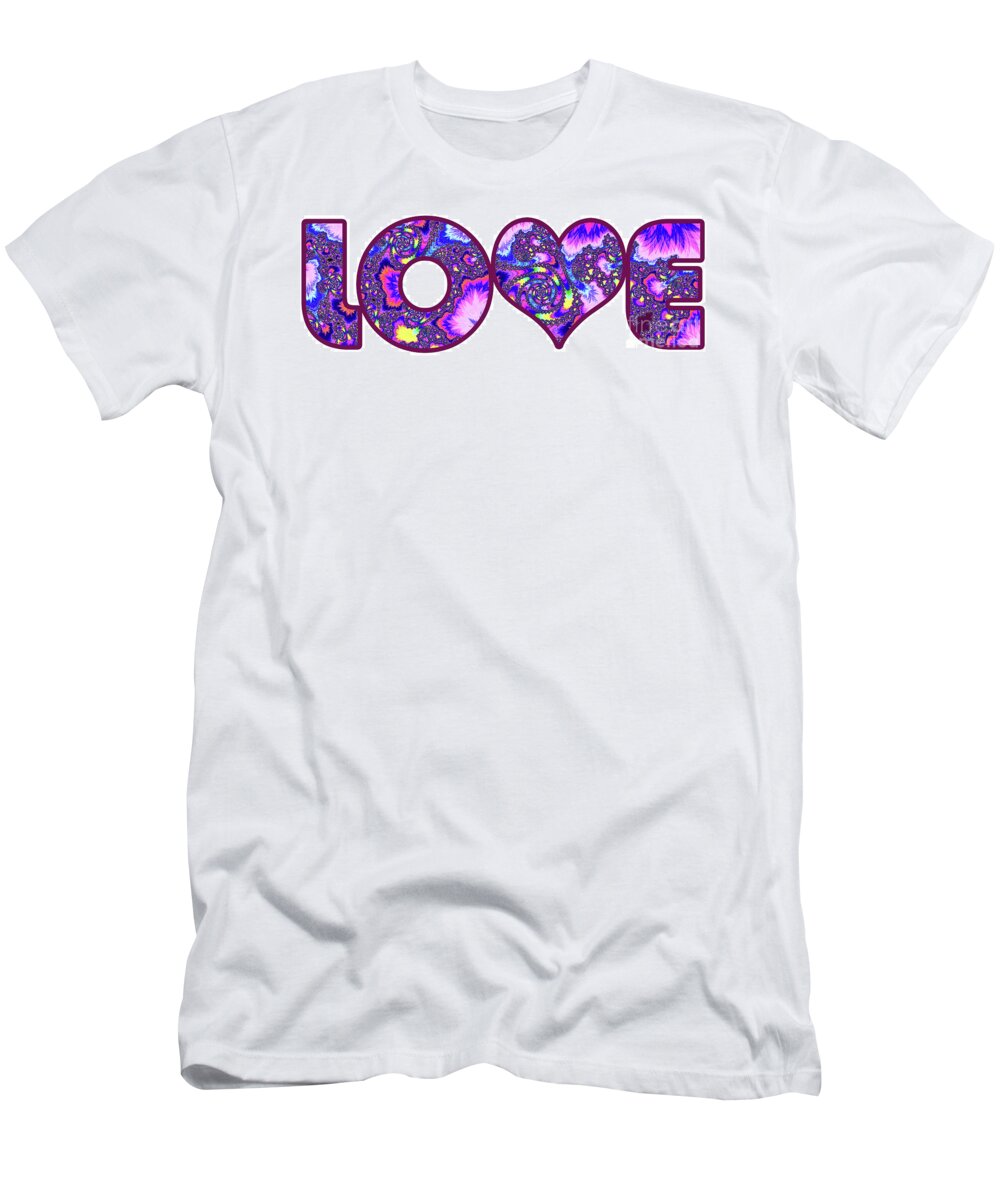 Love T-Shirt featuring the digital art Love by Jon Munson II